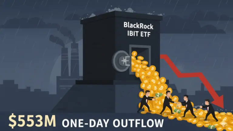 BlackRock’s Bitcoin ETF IBIT Reports Record $523M One-Day Outflow