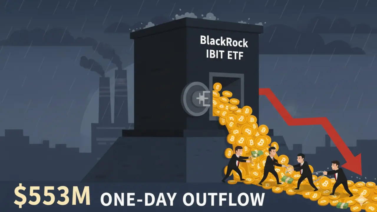 BlackRock’s Bitcoin ETF IBIT Reports Record $523M One-Day Outflow