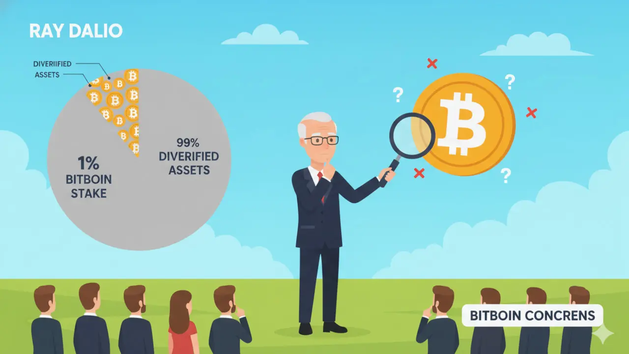 Ray Dalio Highlights Bitcoin Concerns, Confirms 1% Portfolio Stake