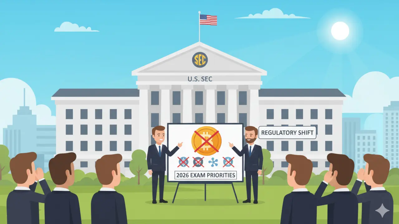 SEC Omits Crypto From 2026 Exam Priorities, Signals Regulatory Shift